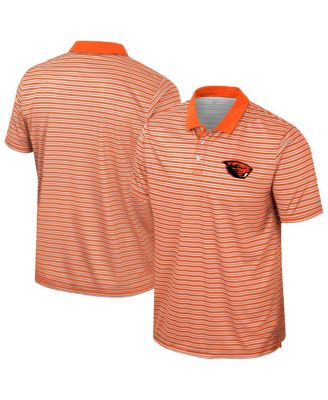 Colosseum - Men's Orange Oregon State Beavers Striped Polo Shirt