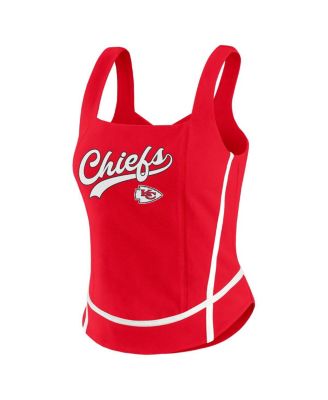 Women's Red Kansas City Chiefs Square Neck Tank Top