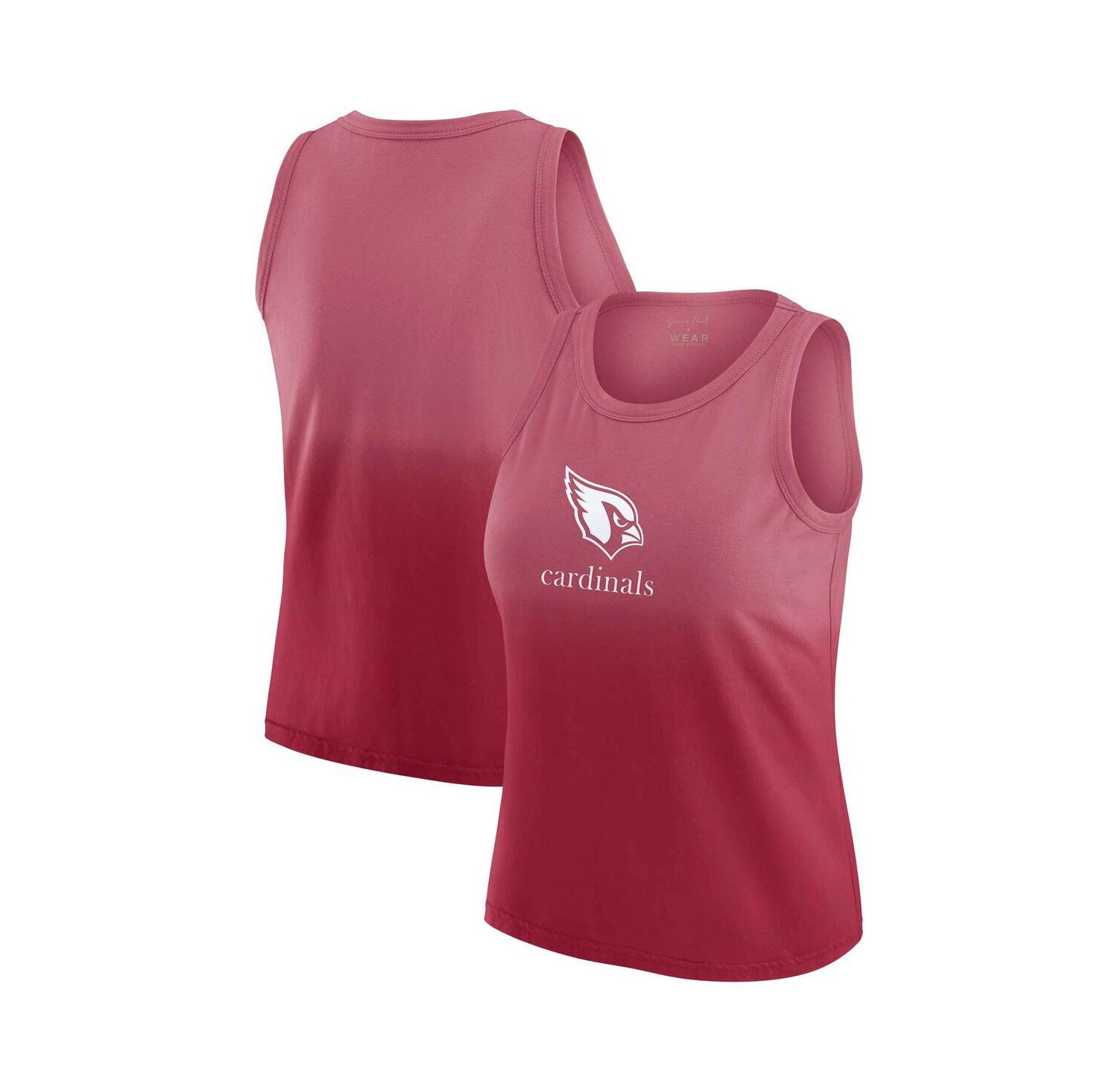Women's x Gracie Hunt Cardinal Arizona Cardinals Ombre Tank Top