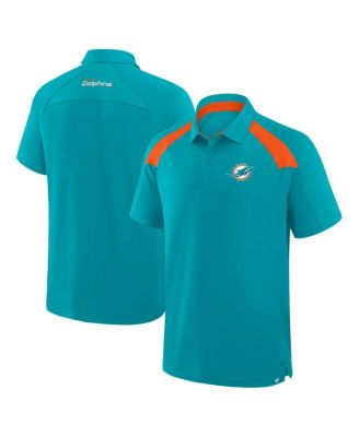 Fanatics - Men's&nbsp;Aqua Miami Dolphins Back Around Raglan Polo Shirt