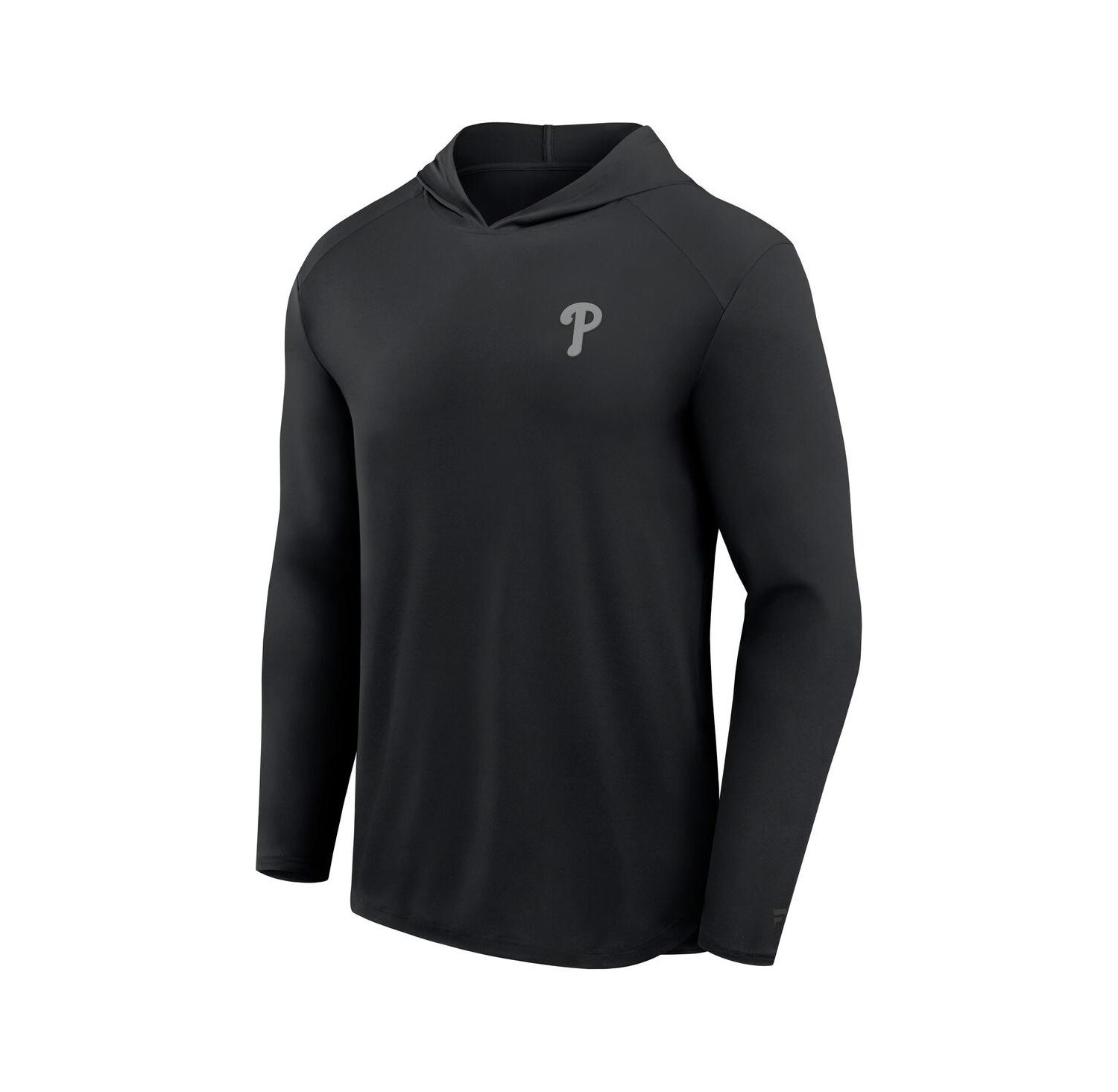 Men's Black Philadelphia Phillies Front Office Power Mono Long Sleeve Hoodie T-Shirt
