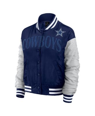 Women's Navy Dallas Cowboys Elements Wave Full-Snap Jacket