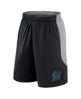 Men's&nbsp;Black/Gray Miami Marlins Go Hard Shorts