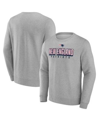 Fanatics - Men's&nbsp;Heathered Gray New England Patriots Bold Move Pullover Sweatshirt