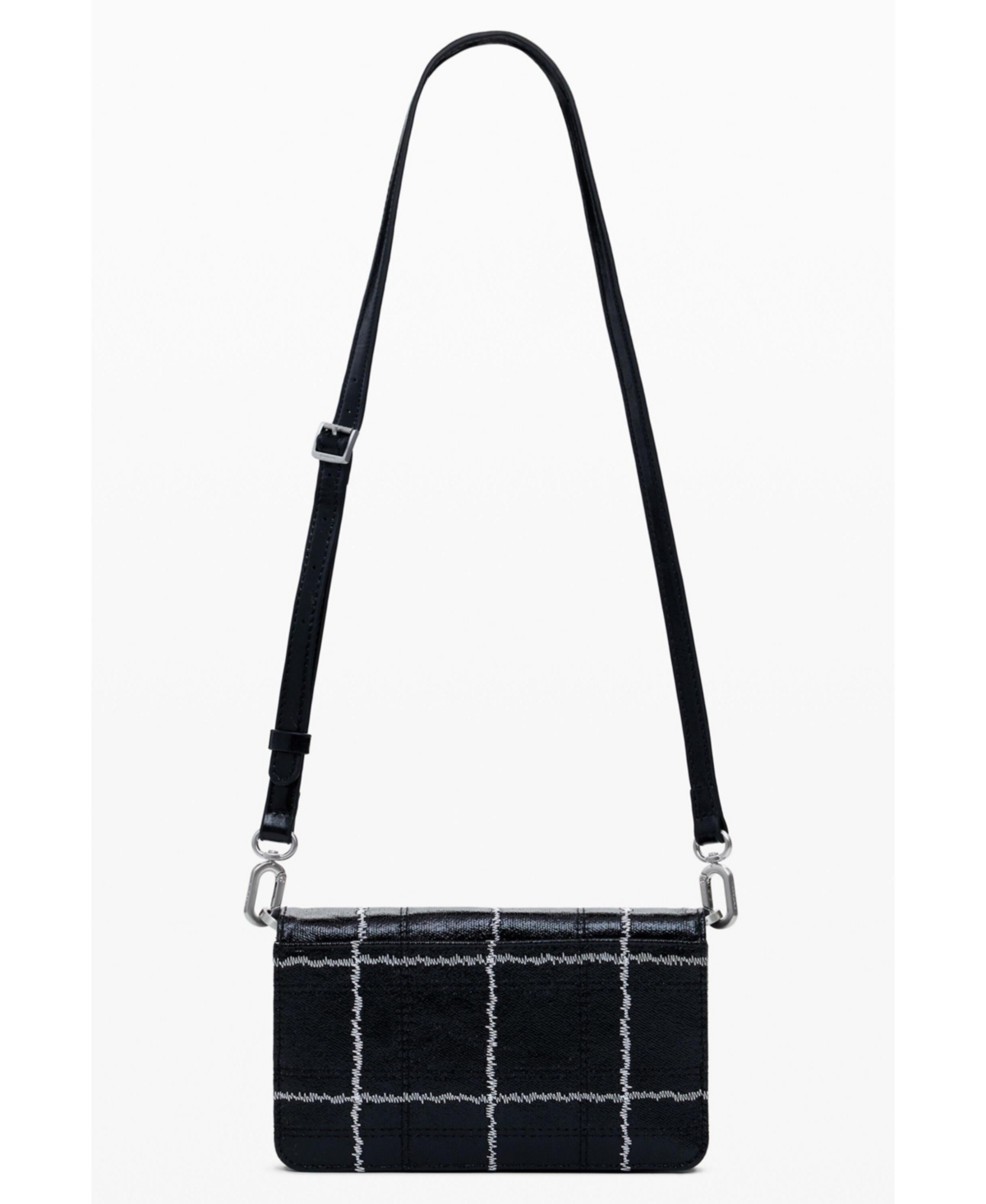 Desigual Women's Large convertible checkered wallet