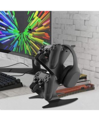 Universal Controller & Headset Stand – Aluminum Metal Holder for PS5, PS4, Xbox Series X|S, Xbox One, Nintendo Switch & PC Gamepads