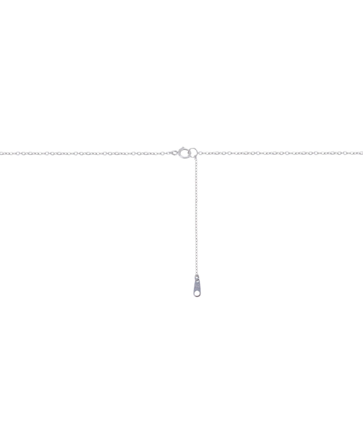 Unwritten Cubic Zirconia Sisters And Angel Wing Short Pendant Charm Necklace In Silver