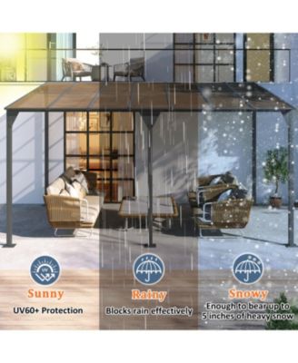 Wall-Mounted Gazebo 14.76x9.22 FT