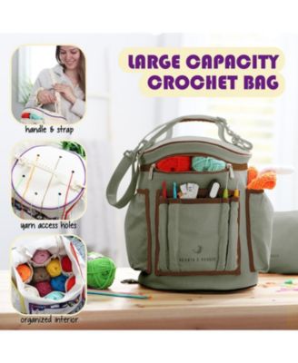 Crochet Starter Kit for Beginners Adults & Kids with Video Tutorials - Amigurumi & Crocheting Kit - with Yarn & Crochet Bag