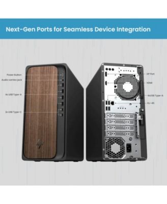 OmniDesk Premium Tower Desktop Intel Core Ultra 7 265 8GB RAM Intel Graphics 512GB SSD Storage Windows 11 Home - Black