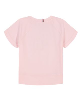 Toddler and Little Girls Separates Applique Boxy Short Sleeve T-Shirt
