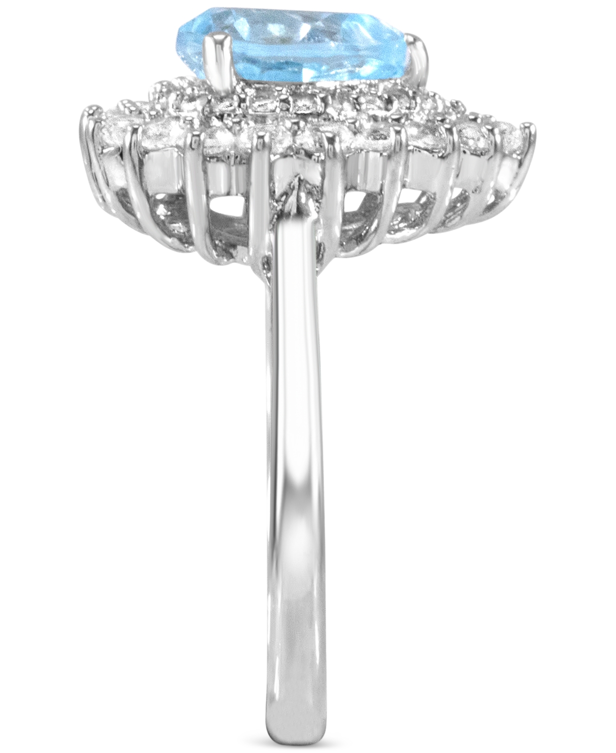 Macy's Women's Heart Ring In Sterling Silver In Metallic