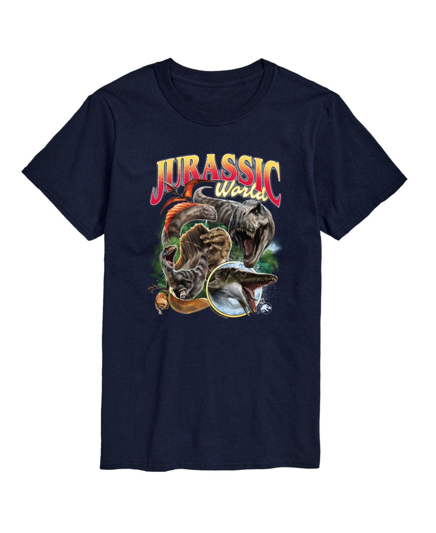 Мужская футболка AIRWAVES Jurassic World Rebirth Predators Graphic, цвет: Синий — фото 1