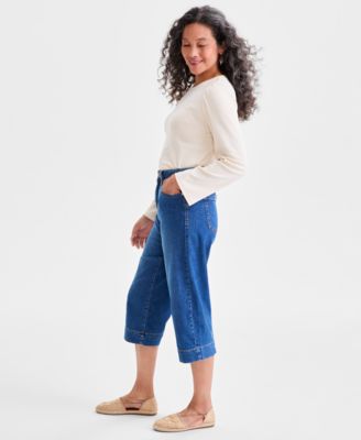 Women's High Rise Culotte Jeans, Macy's Exclusive