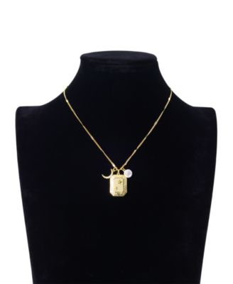 Cubic Zirconia Celestial Charm Pendant Necklace