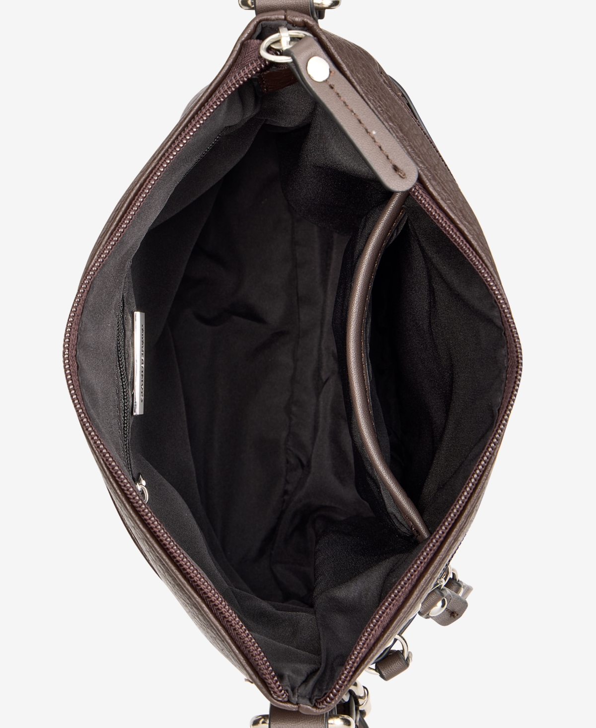 Giani Bernini Small Pebbled Crossbody, Macy's Exclusive In Brown