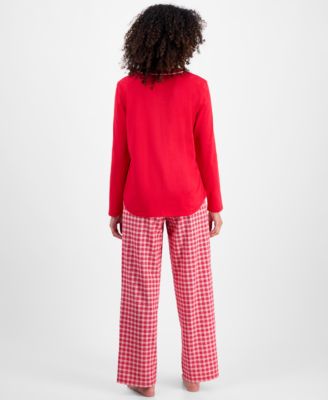 Women's Long-Sleeve Jersey Pajama Set