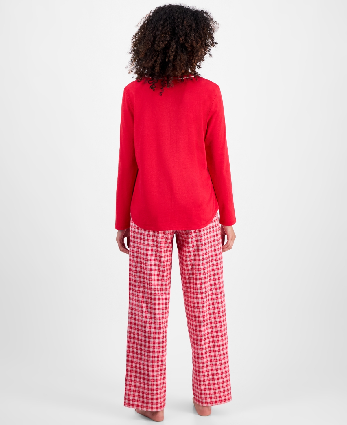 Charter Club Women's Long-sleeve Jersey Pajama Set In Gold
