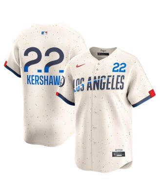 Nike - Men's Clayton Kershaw Cream Los Angeles Dodgers City Connect Limited Player Jersey
