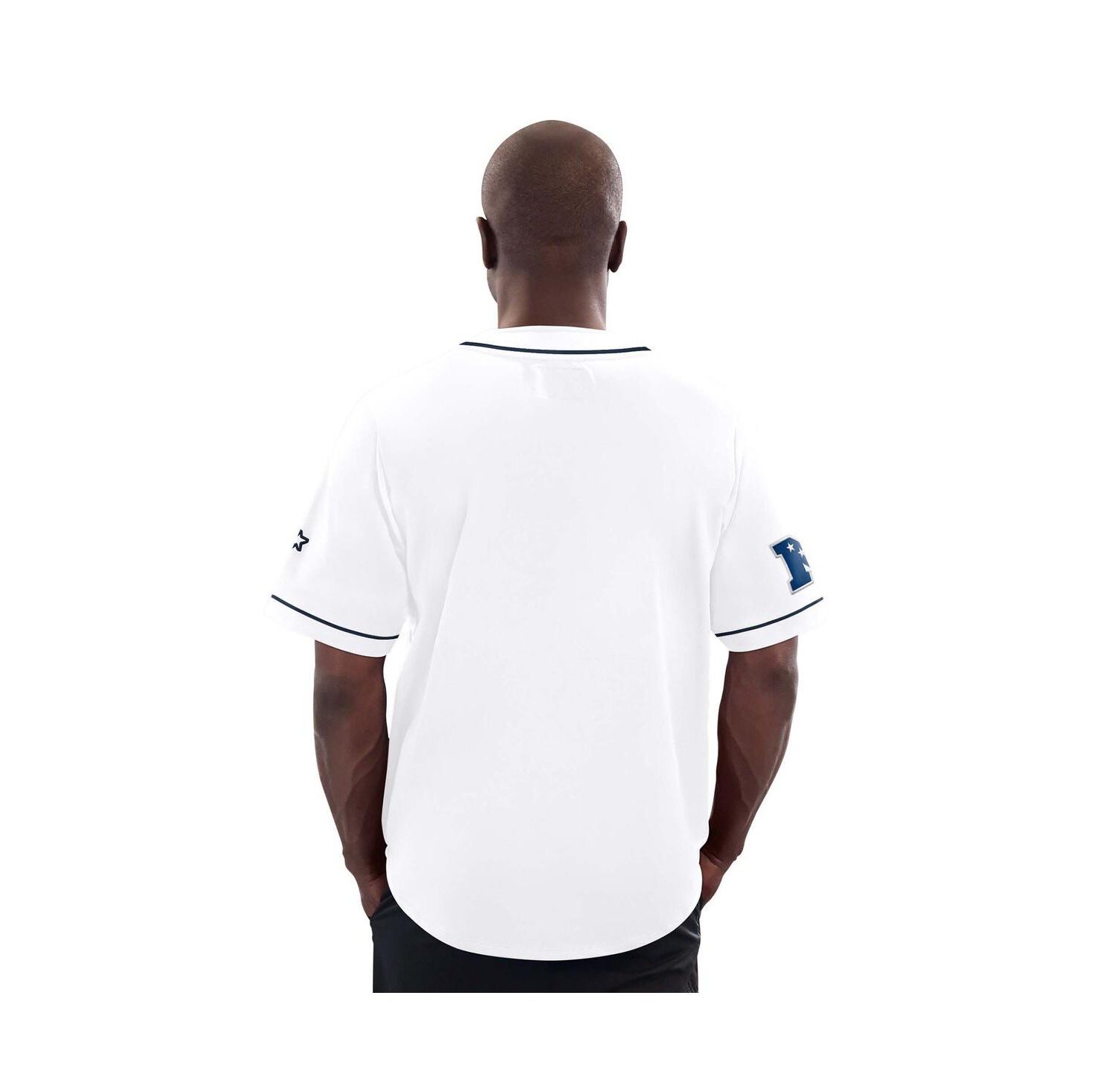 Men's White Dallas Cowboys Throwback Relay Baseball Jersey