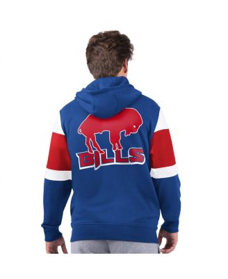 Men's Royal Buffalo Bills Extreme Vintage Logo Full-Zip Hoodie