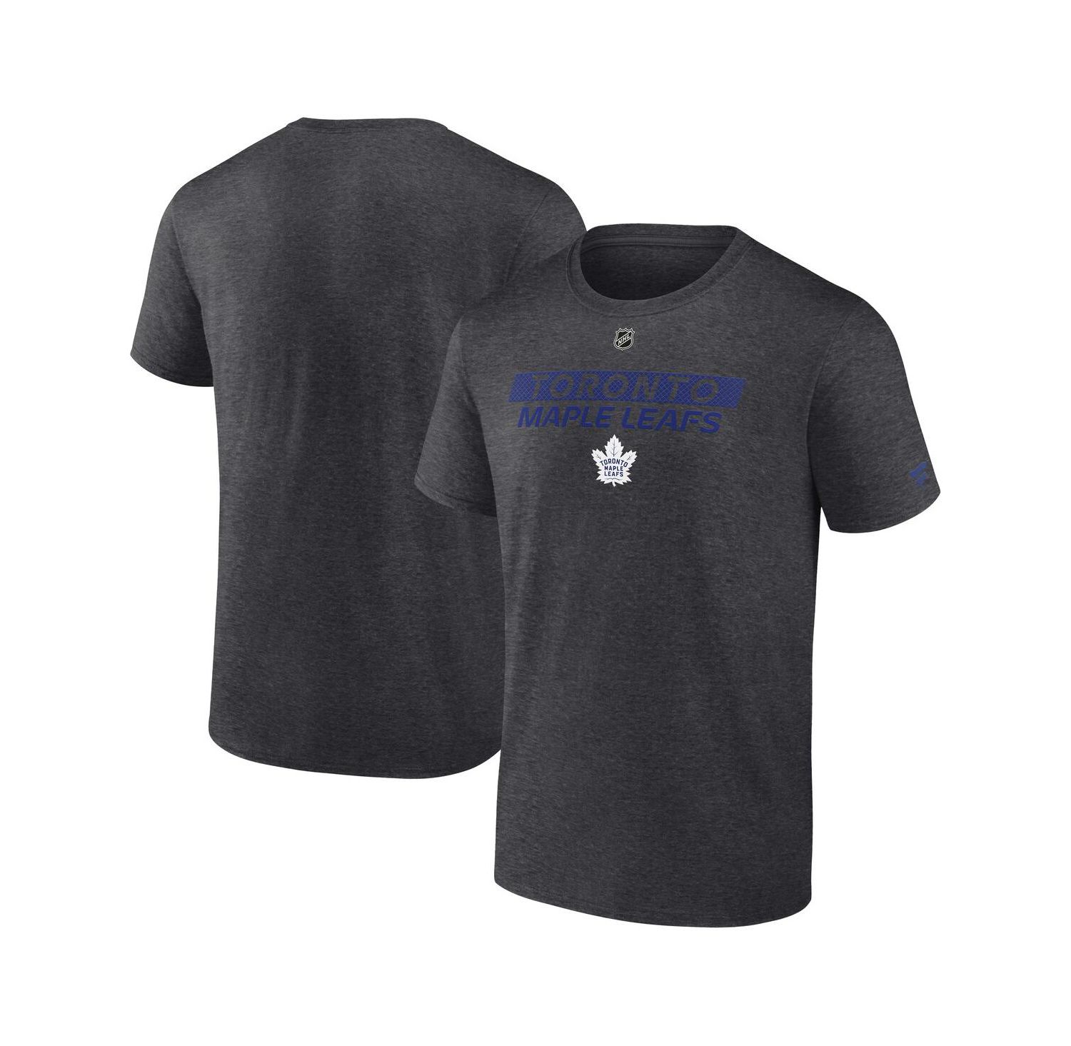 Men's Heather Charcoal Toronto Maple Leaf's Authentic Pro Core Primary T-Shirt