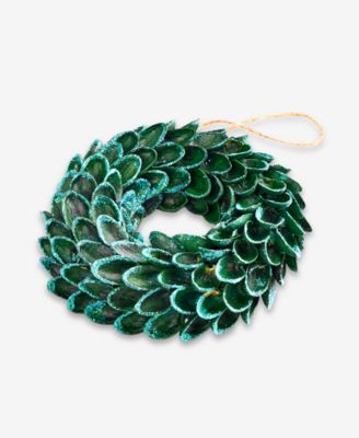 Enchanted Emerald Green Wreath Ornament, Macy's Exclusive