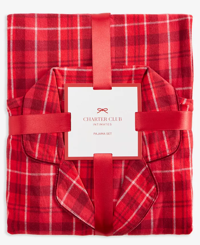 Women's 2-Pc. Cotton Flannel Packaged Pajamas Set - thumbnail 6