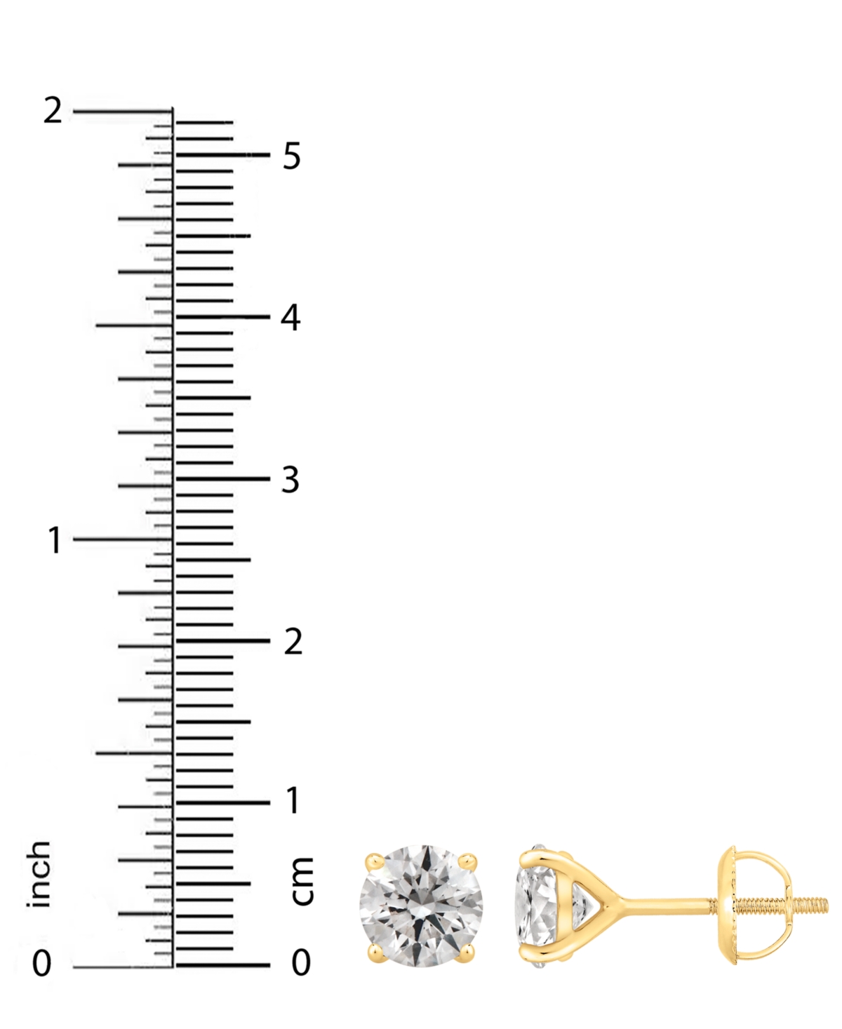 Gia Certified Diamonds Gia Certified Diamond Stud Earrings (1-1/2 Ct. T.w.) In 14k Gold In Gold