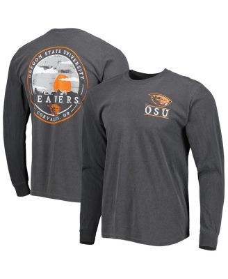 Image One - Men's Black Oregon State Beavers Circle Campus Scene Long Sleeve T-Shirt
