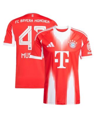 adidas - Men's Jamal Musiala Red Bayern Munich 2025/26 Home Replica Jersey