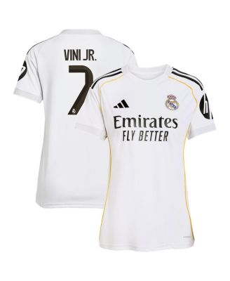 adidas - Women's Vini Jr. White Real Madrid 2025/26 Home Replica Jersey