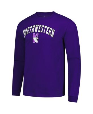 Men's Purple Northwestern Wildcats Logo Long Sleeve T-Shirt