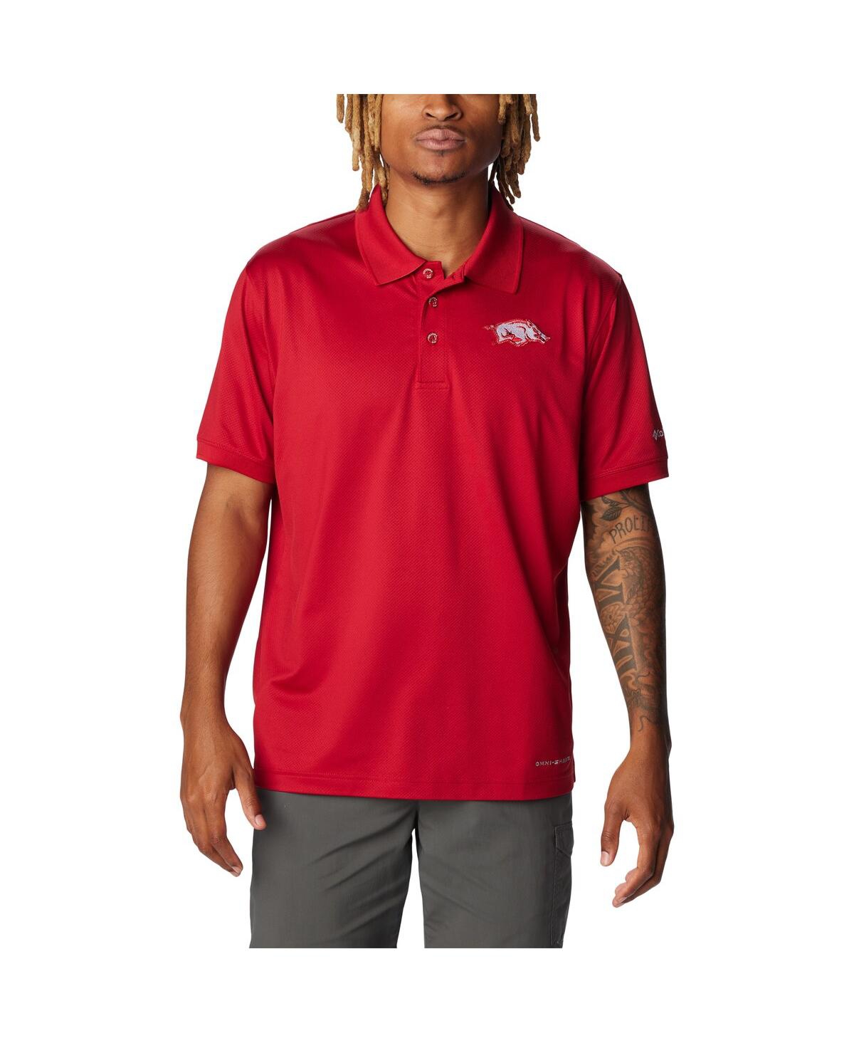 Men's Cardinal Arkansas Razorbacks Tamiami Omni-Wick Polo Shirt - Cardinal