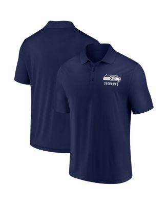 Fanatics - Men's College Navy Seattle Seahawks Lockup Polo Shirt