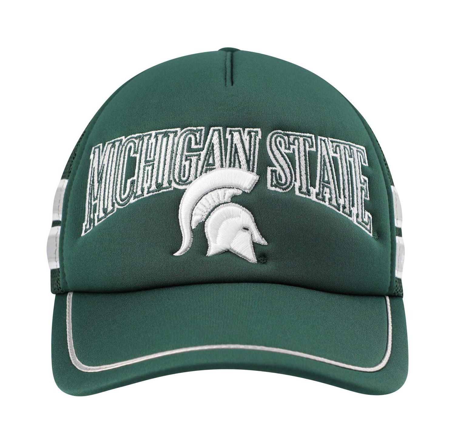 Men's Green Michigan State Spartans Sideband Trucker Adjustable Hat