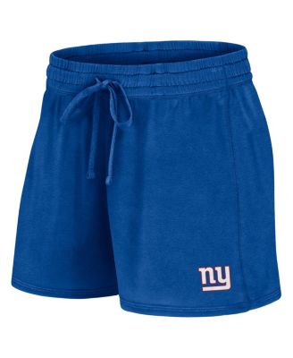 Women's Royal New York Giants Start to Finish T-Shirt and Shorts Combo Pack