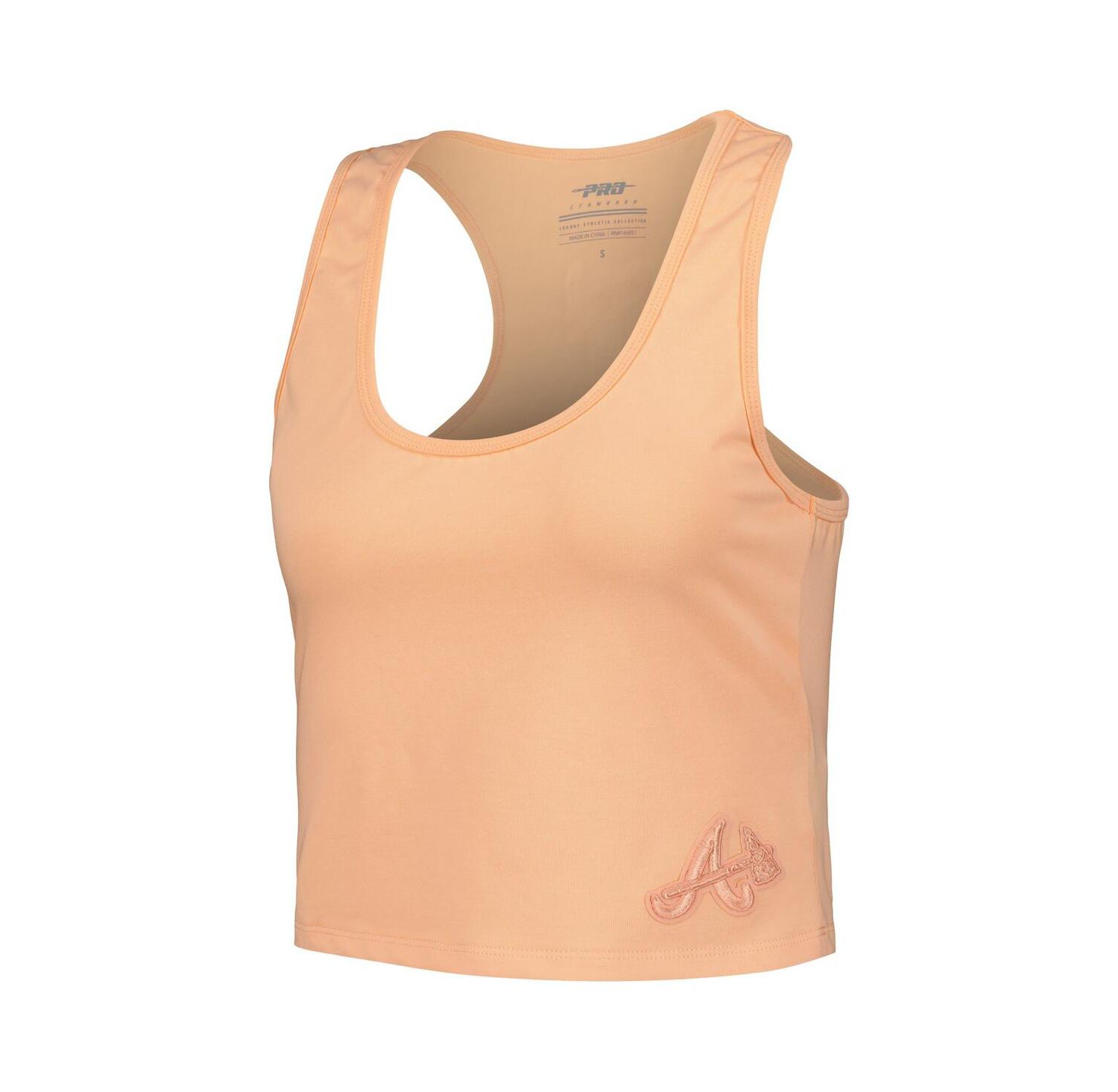 Women's Orange Atlanta Braves Neutral Fitted Racerback Tank Top