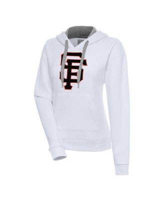 Antigua - Women's White San Francisco Giants Victory Pullover Hoodie