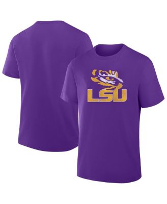 Fanatics - Men's Purple LSU Tigers Big Tall Distressed Vintage Logo T-Shirt
