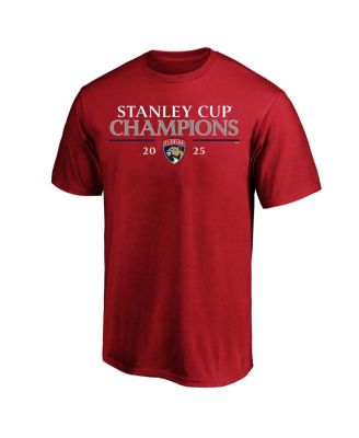 Men's Red Florida Panthers 2025 Stanley Cup Champions Big Tall Roster T-Shirt