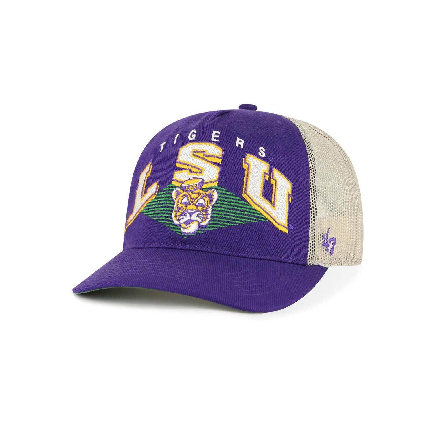 Men's Purple LSU Tigers Pomona Mesh Hitch Adjustable Trucker Hat