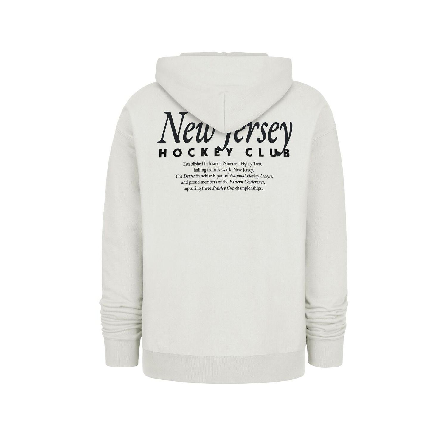 Men's Natural New Jersey Devils Foundation Pullover Hoodie