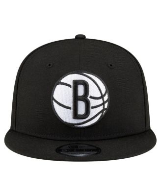 Men's Black Brooklyn Nets 9FIFTY Snapback Hat