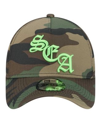 Men's Camo Seattle Seahawks Mystic Camo A-Frame 9FORTY Adjustable Hat