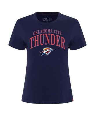 Women's Navy Oklahoma City Thunder Arcadia Boxy T-Shirt