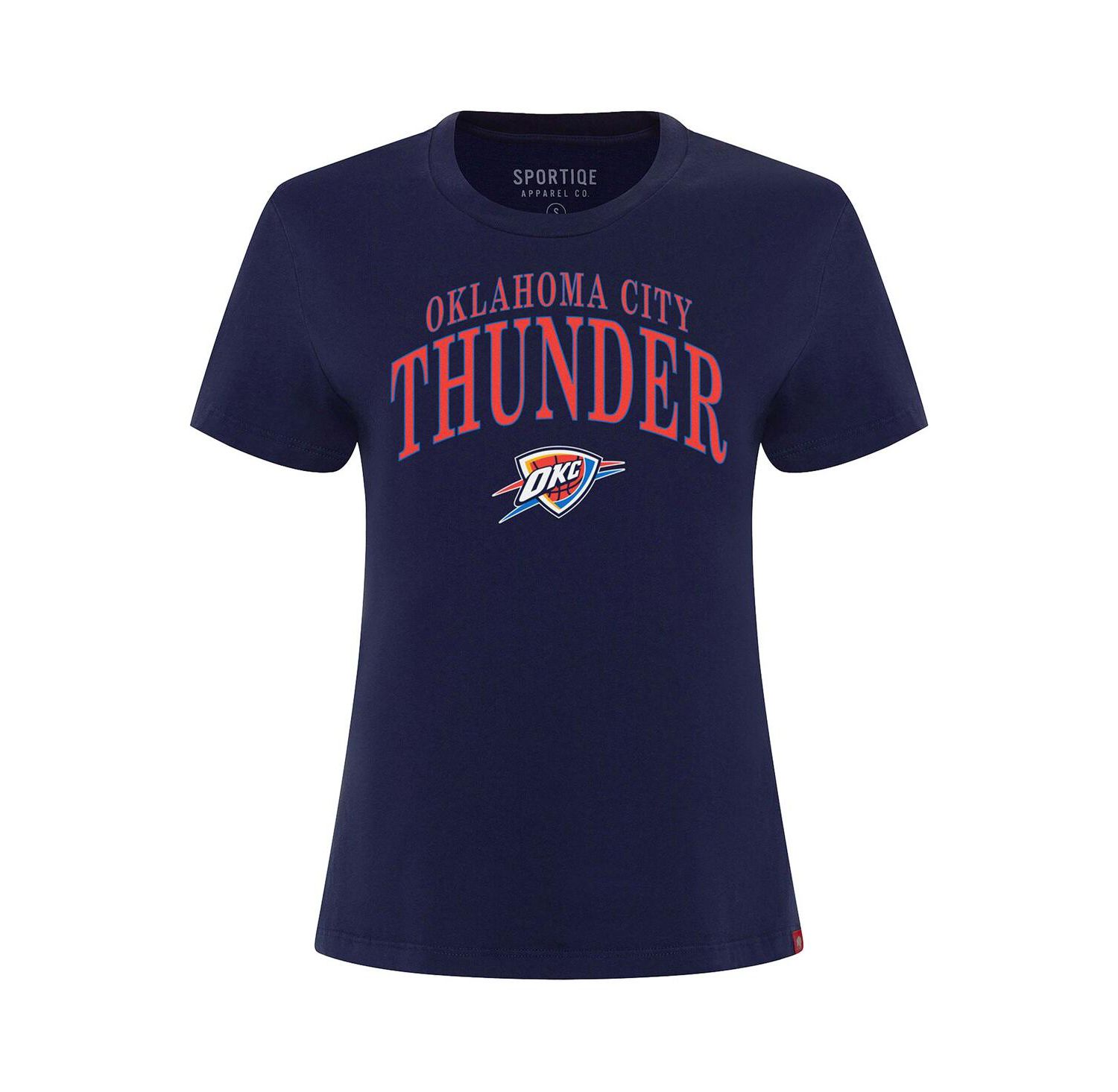 Women's Navy Oklahoma City Thunder Arcadia Boxy T-Shirt