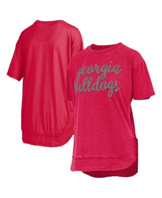 Pressbox - Women's&nbsp;Red Georgia Bulldogs Poncho T-Shirt