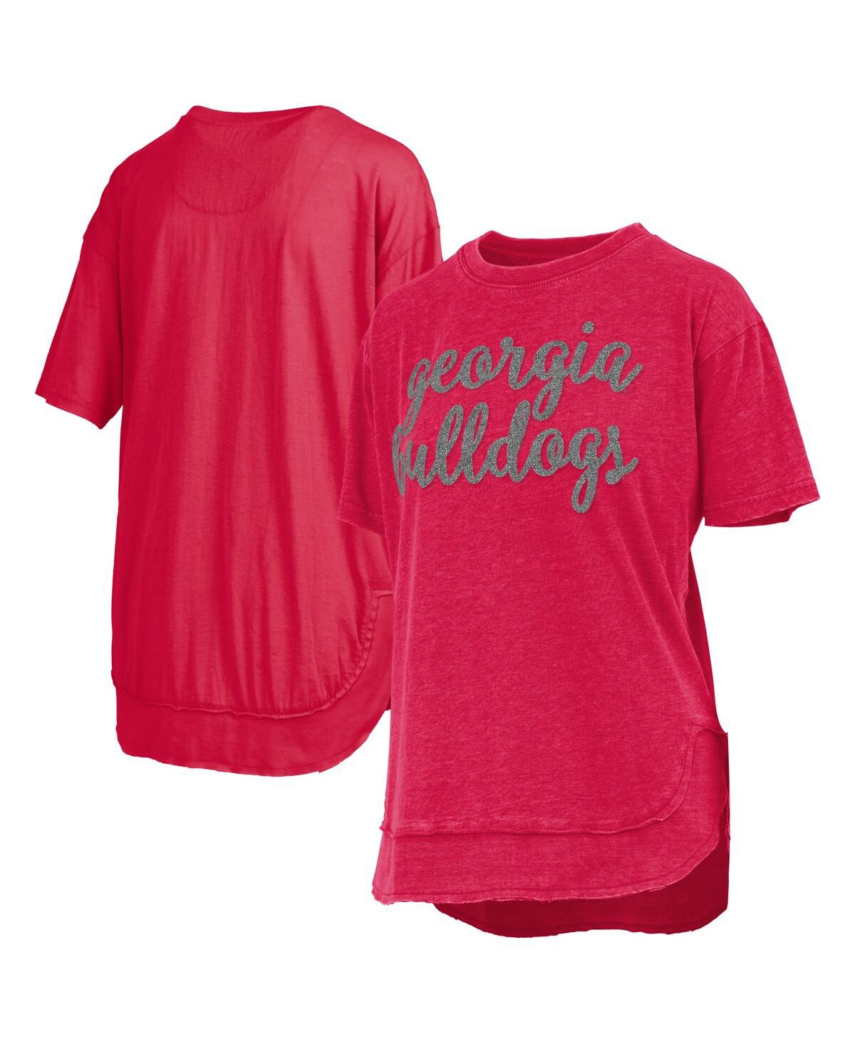 Women'sÂ Red Georgia Bulldogs Poncho T-Shirt - Red