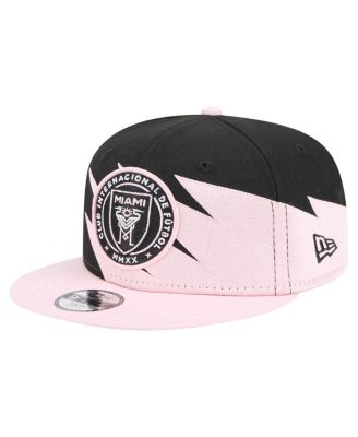 New Era - Big Boys and Girls&nbsp; Black/Pink Inter Miami CF Jagged 9FIFTY Snapback Hat